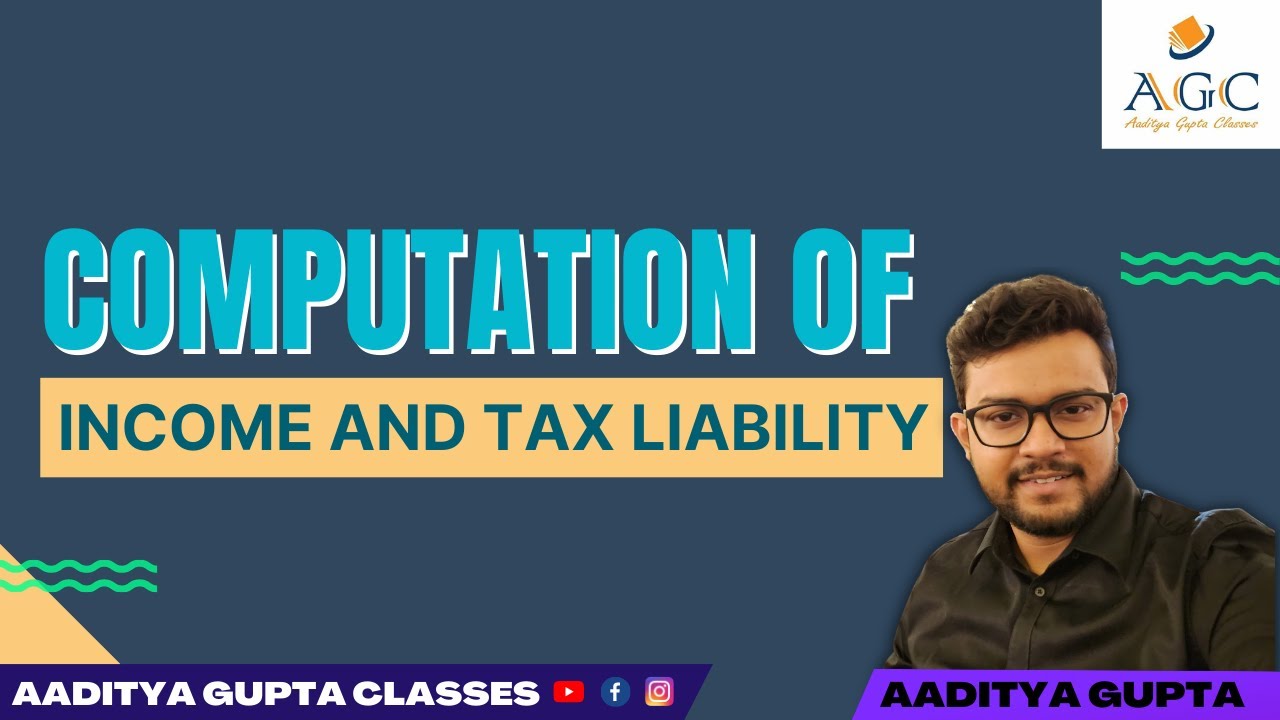 COMPUTATION OF TOTAL INCOME AND TAX LIABILITY[15 MARKS]
