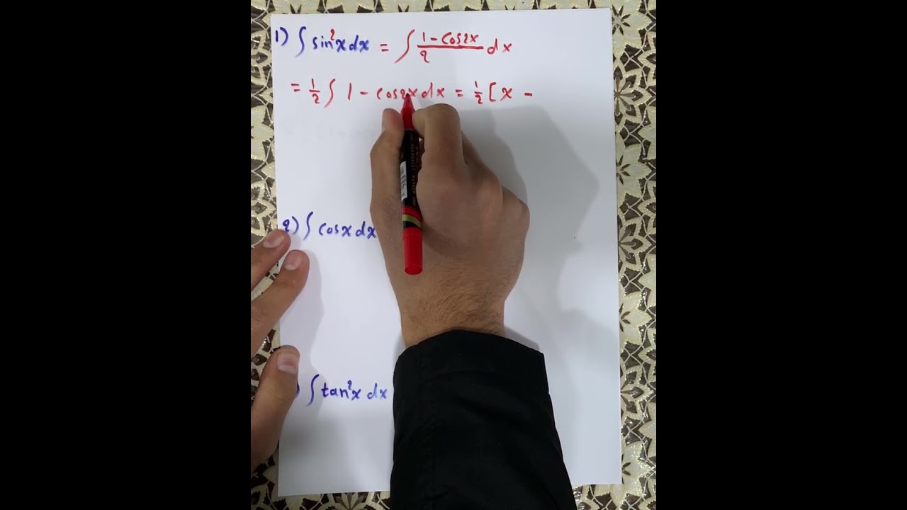تكمله شرح(Trigonometric functions )جزء(2)        بو Integral  محاضره (5) . 