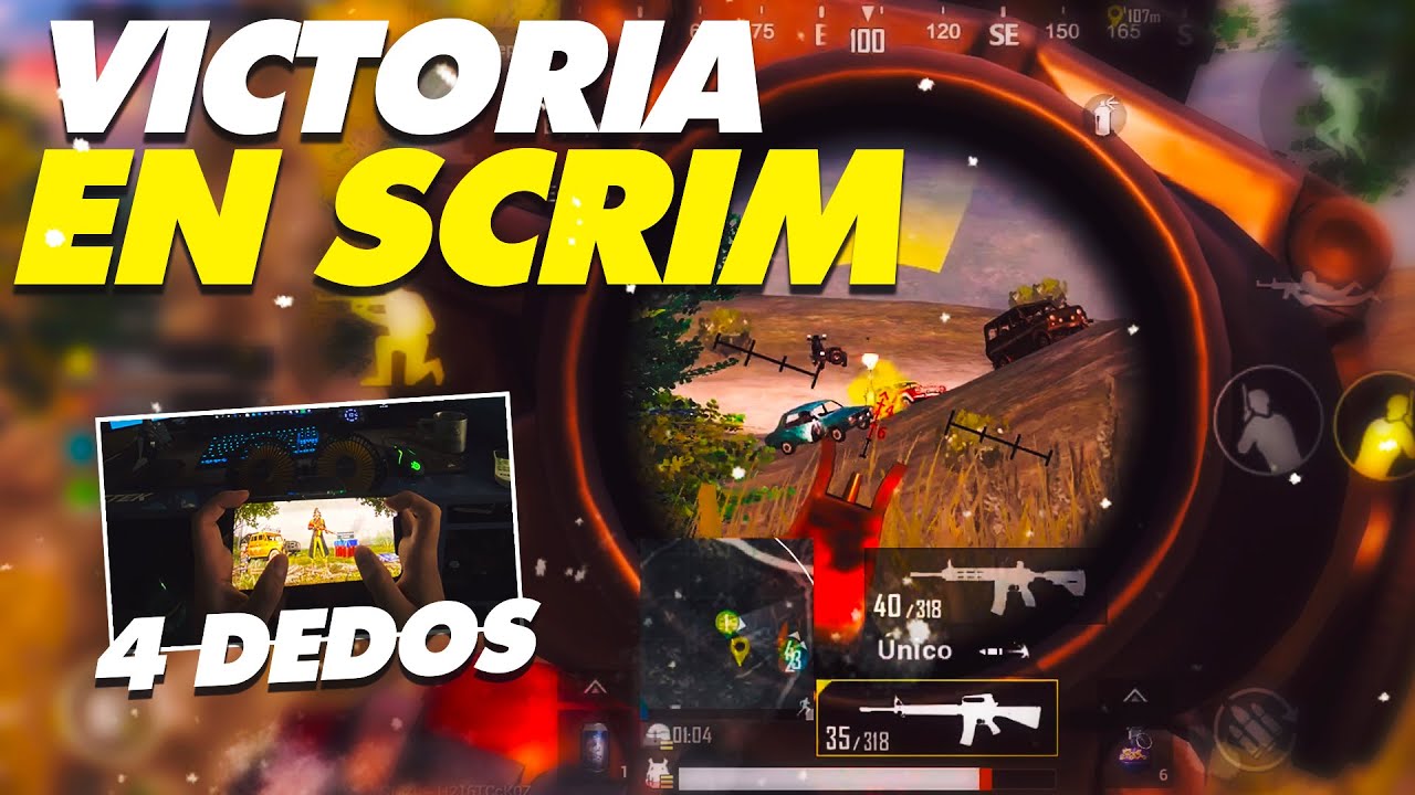 PRIMERA SCRIM GANADA CON NUEVA ACTUALIZACIÓN + 4 DEDOS! - PUBG MOBILE / MITEK