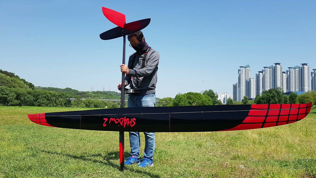 SHADOW F5J Glider Maiden Flight (3.5m F5J RC 글라이더 첫비행)