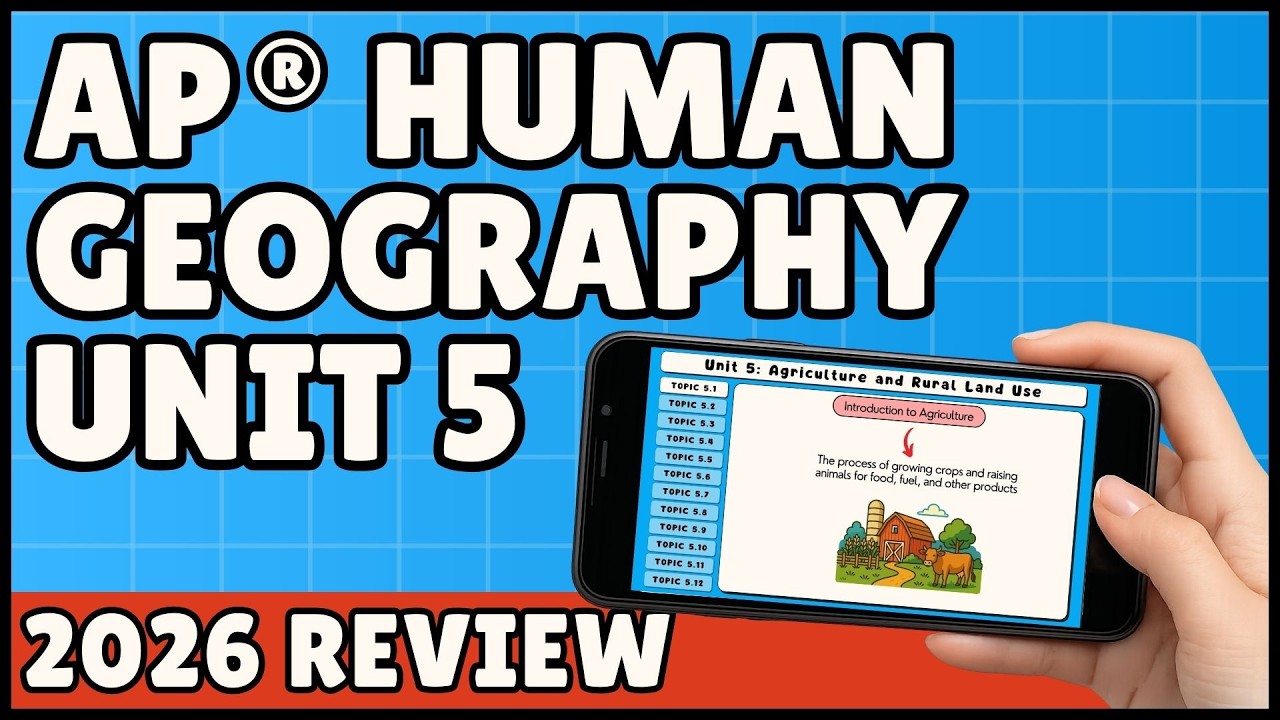 AP Human Geography Unit 5 Review (51-Minute Study Session) - Mr Carter's Guides