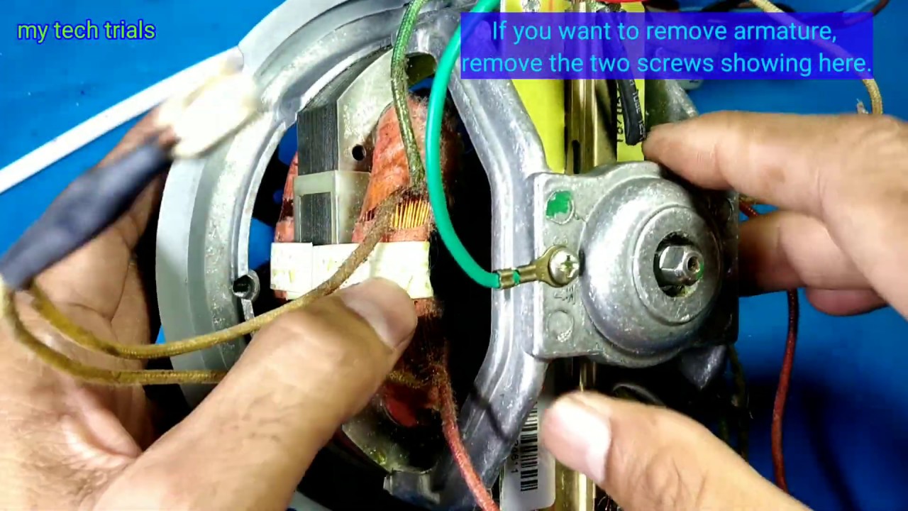 Disassembling  Sujata juicer mixer grinder motor  and  its minor repairing. Part - I