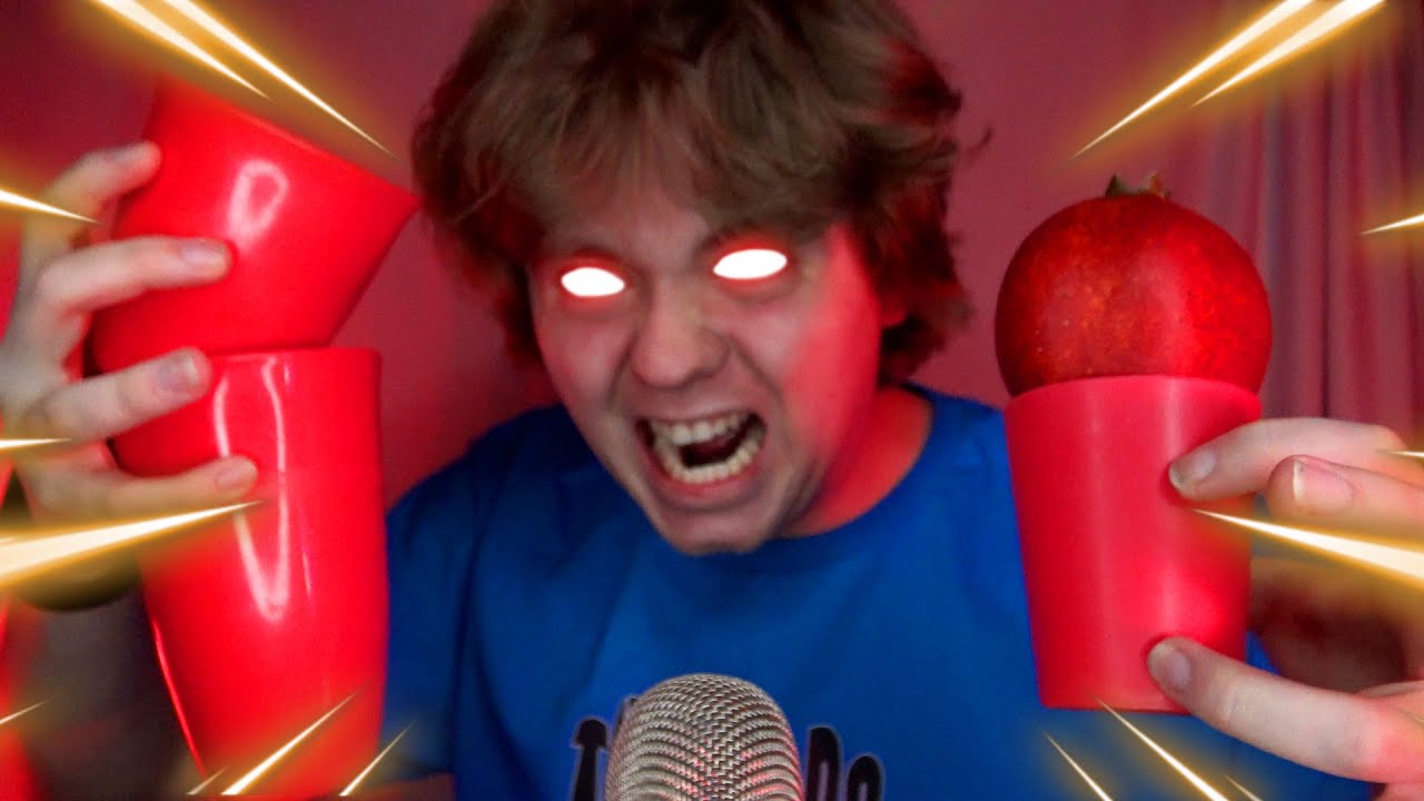 ASMR | ACTUALLY FAST AND AGGRESSIVE TAPPING FOR SLEEP (Red Objects)