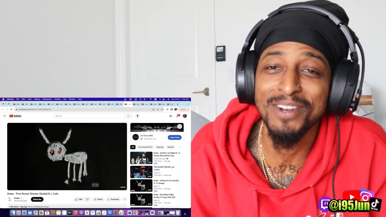 Drake - First Person Shooter (ft. J. Cole) & Another Late Night ft. Lil Yachty | @i95jun REACTION