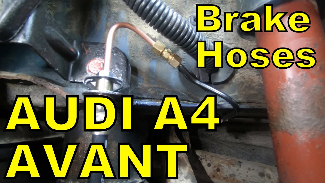 How to change both rear brake hoses on an Audi A4 Avant(8E5, B6)