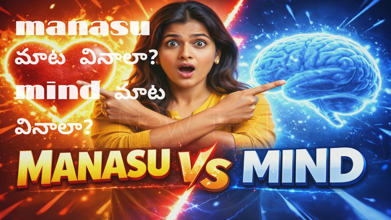 Manasu v/s mind 😊 #mindblowingfacts #followyourheart #lifechoice #realtalk #innerconflict #life 