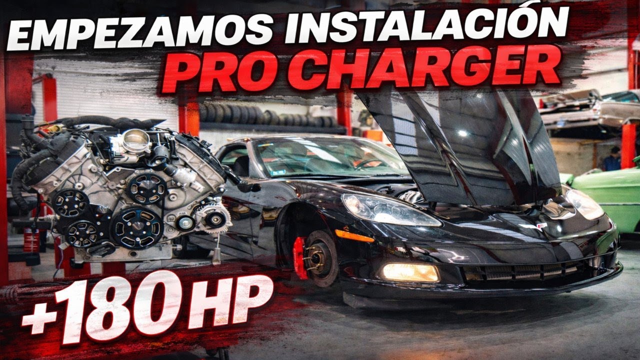 Empezando instalación PROCHARGER!!!! Corvette C6 + 180hp
