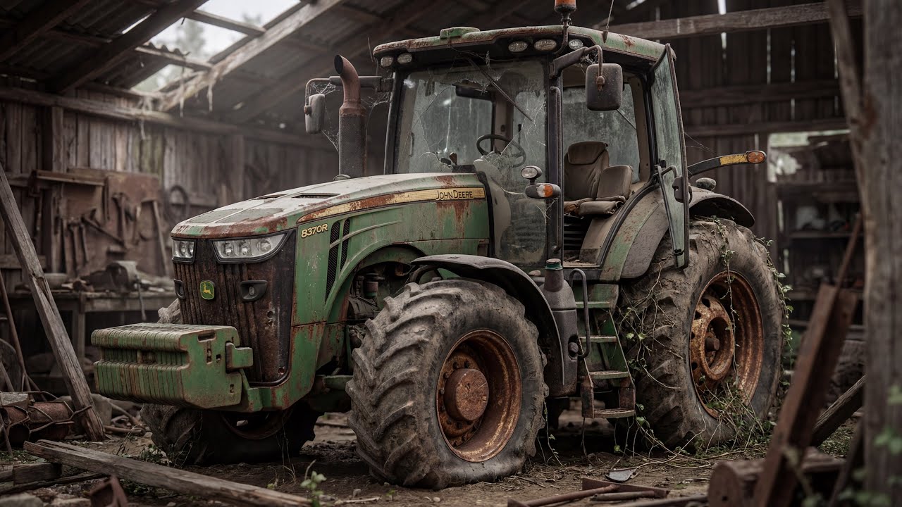 ASMR Tractor Restoration! John Deere 8370R full restoration 
