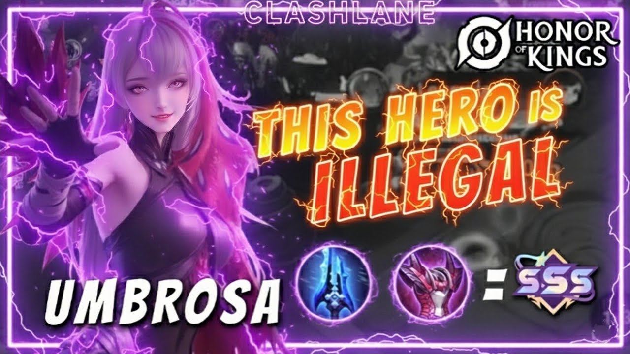 New Hero UMBROSSA Triple S Gameplay! SUPER BROKEN & ILLEGAL! 😱 | Honor Of Kings 