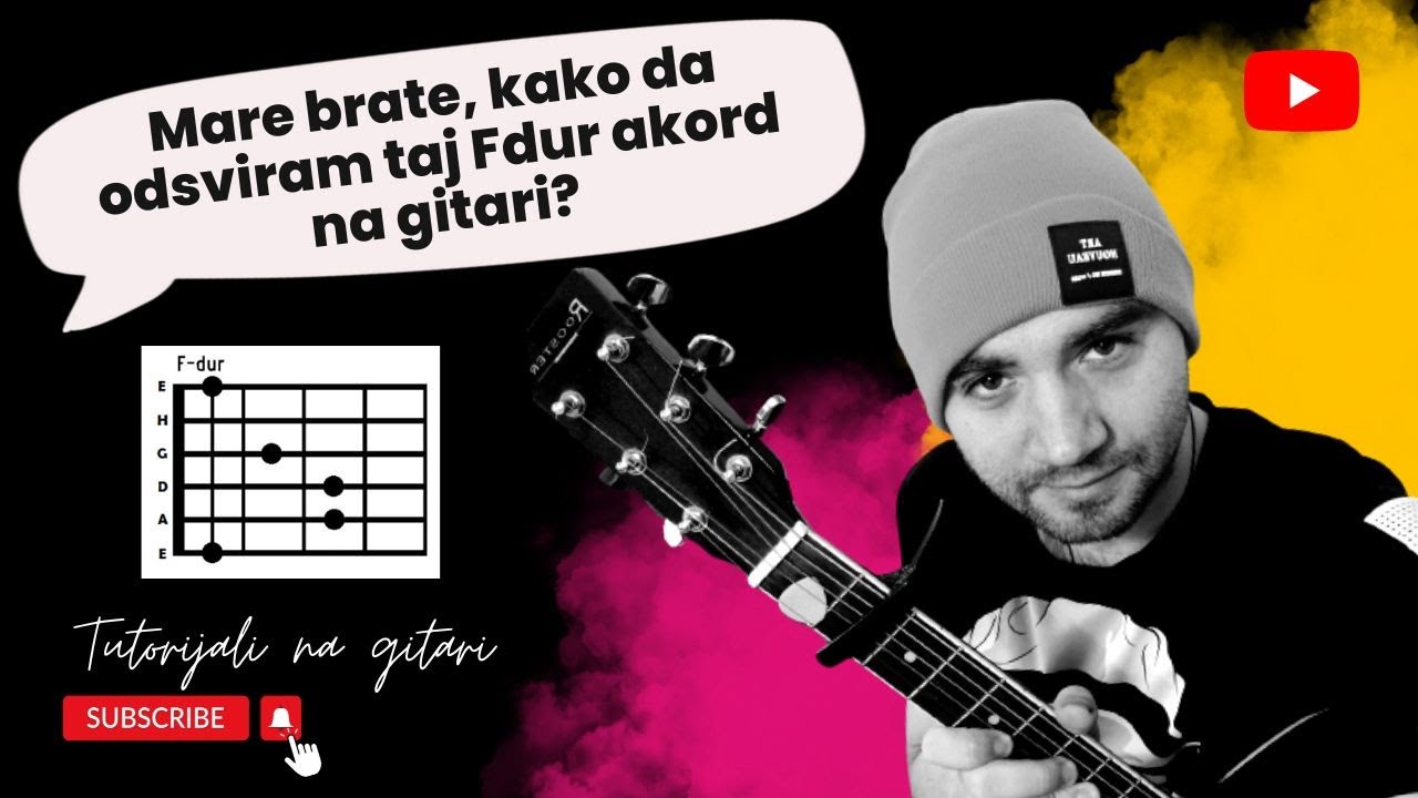 Kako da lakše zasviraš Fdur akord na gitari - tutorijal