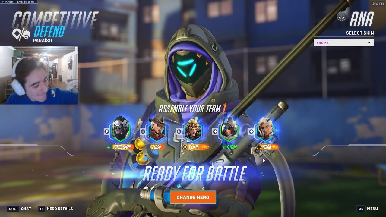 ULTRAVIOLET ANA GAMEPLAY OVERWATCH 2 СЕЗОН 17 ТОП 500
