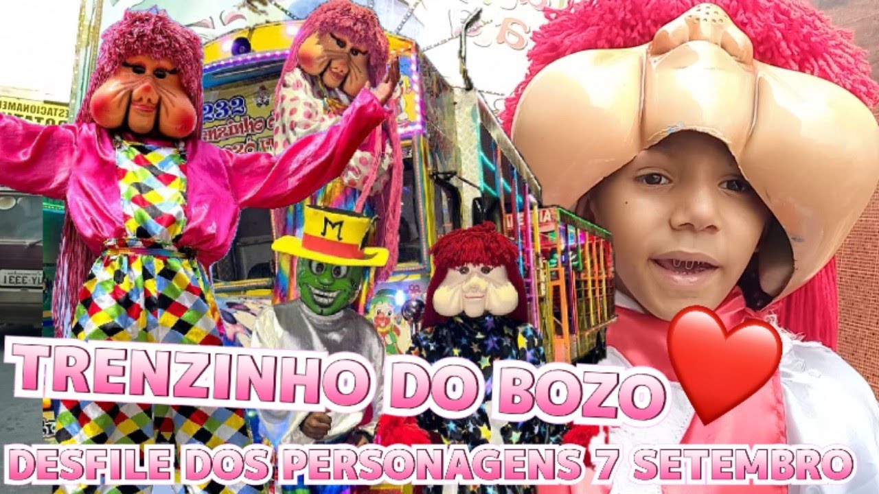 EXCLUSIVO - TRENZINHO DO BOZO - SETE SETEMBRO DESFILE DOS PERSOGENS - COMIGO FOFÃO.....