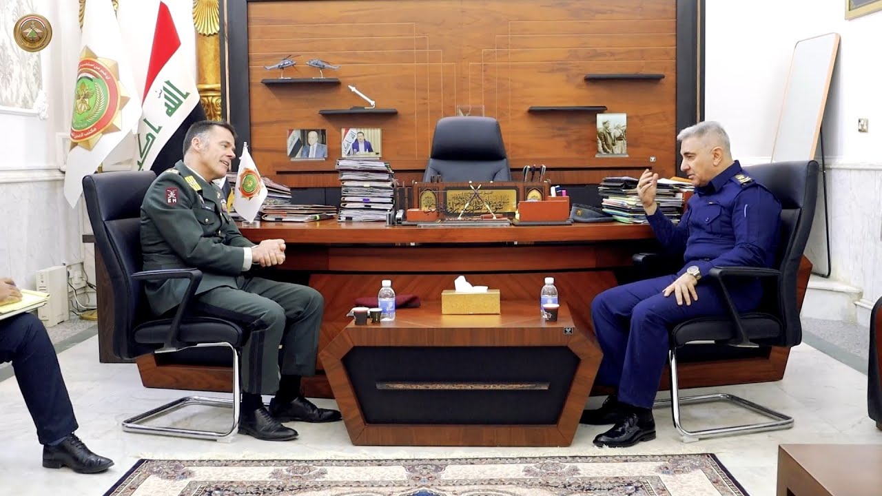 الأمين العام لوزارة الدفاع يستقبل قائد بعثة حلف الناتو في العراق