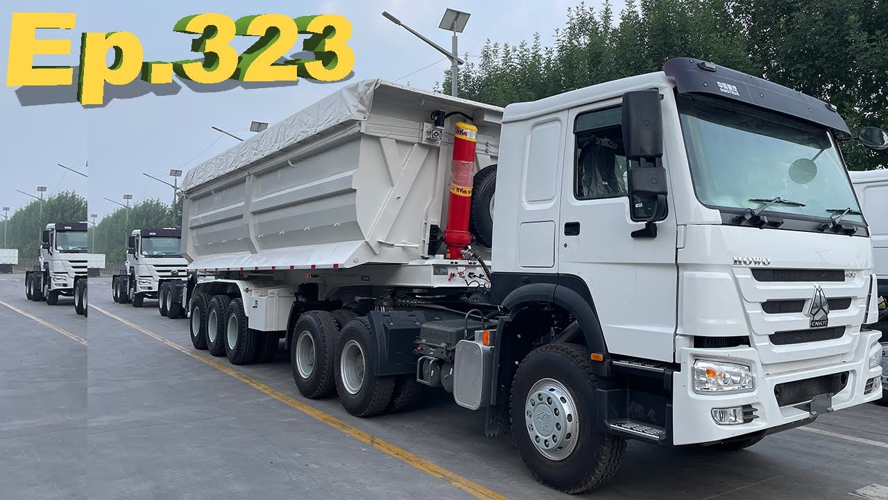 P323 White Rear Tipping Self-Dumping Trailer | Efficient Unloading Capability | Durable & Practical