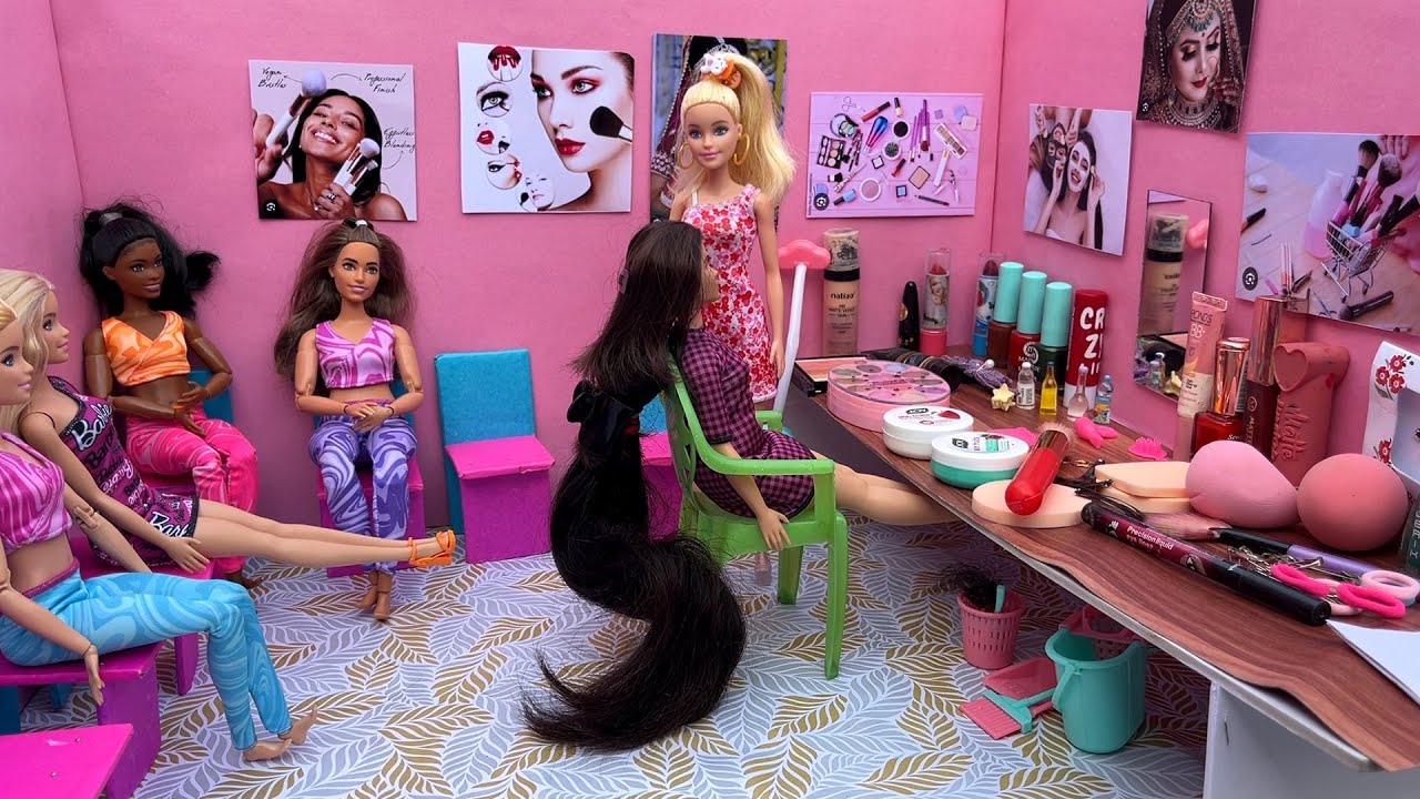Lilly aur milly ki kahani part 21/ rasika gyi byuti parlour/ barbie doll cartoon/ the barbie task