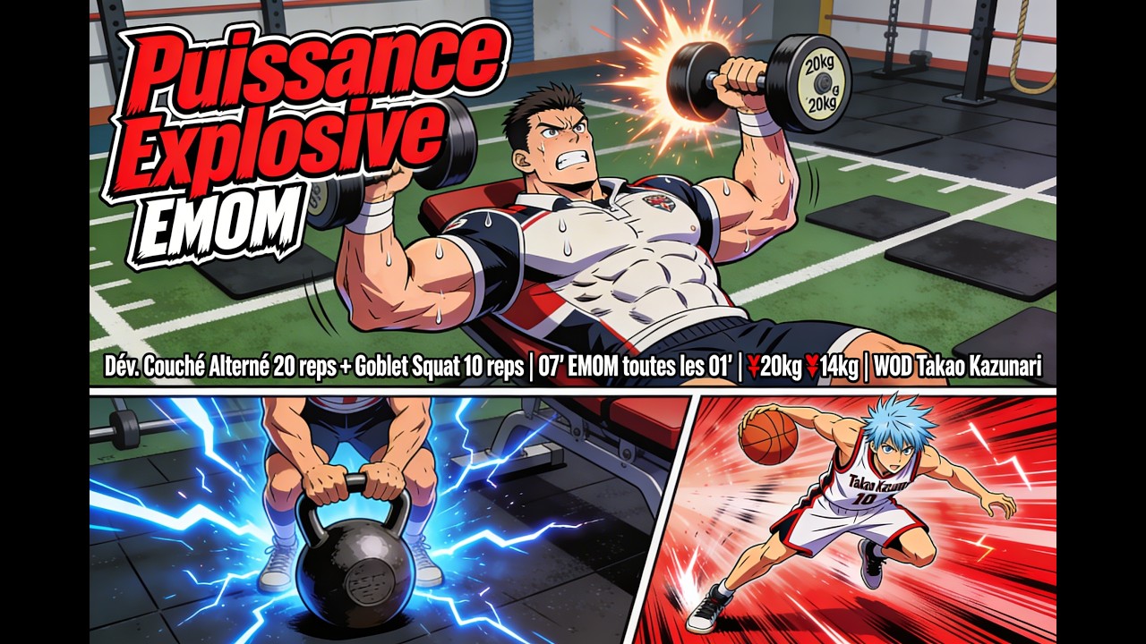 takao - wod goblet squat et pectoraux EMOM 7'