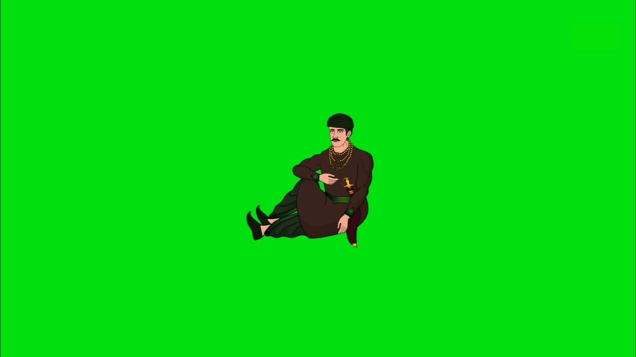 King part 1 no copyright green screen cartoon animation 
