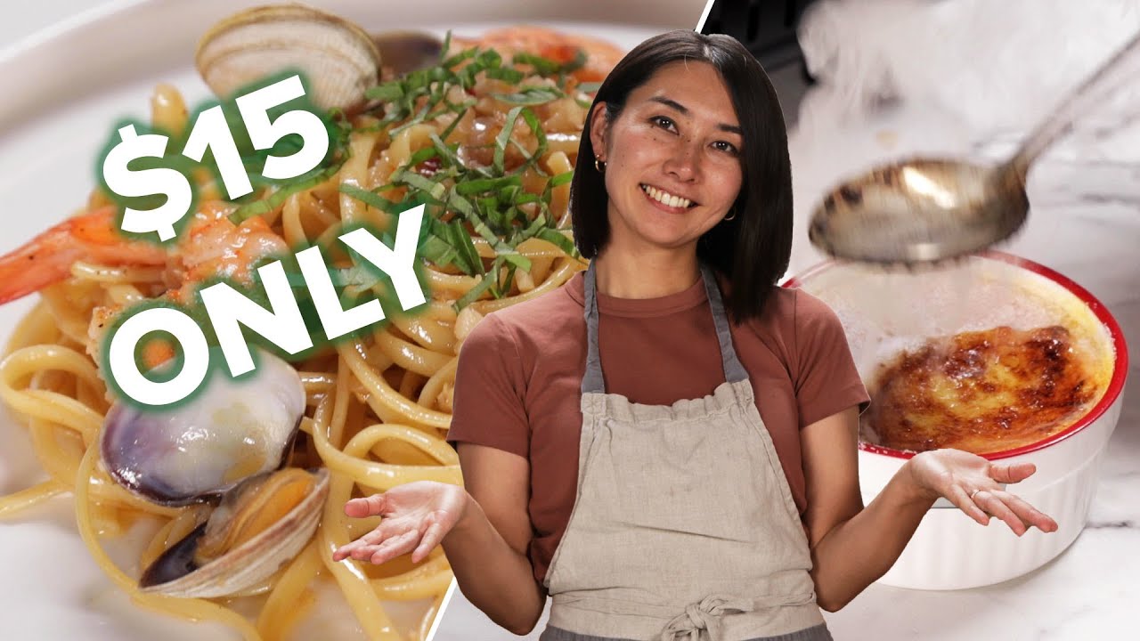 Can This Chef Make A Three-Course Meal For Two People With $15? &bull; Tasty