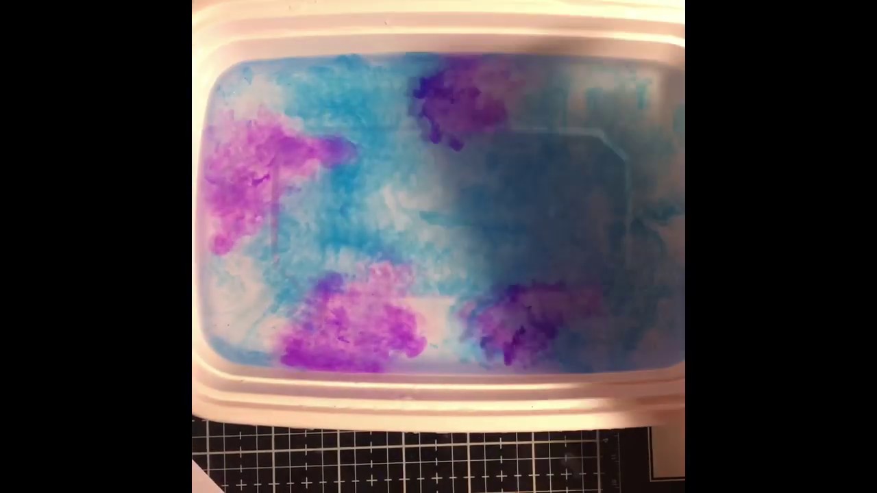 Hydro dipping card stock with alcohol inks