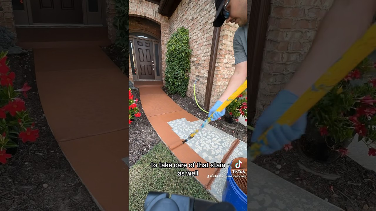 Staining Concrete For A Customer