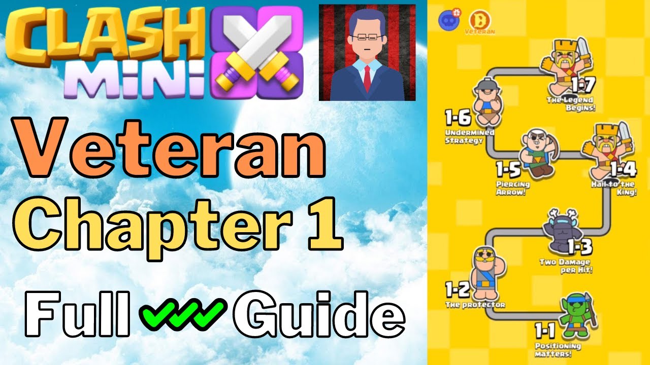 (All in One) EXPEDITION Chapter 1 VETERAN Challenge GUIDE - Clash Mini