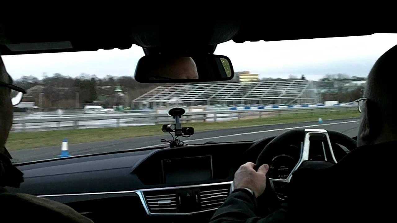 Passenger ride in a 525BHP AMG C63 at Mercedes-Benz World.