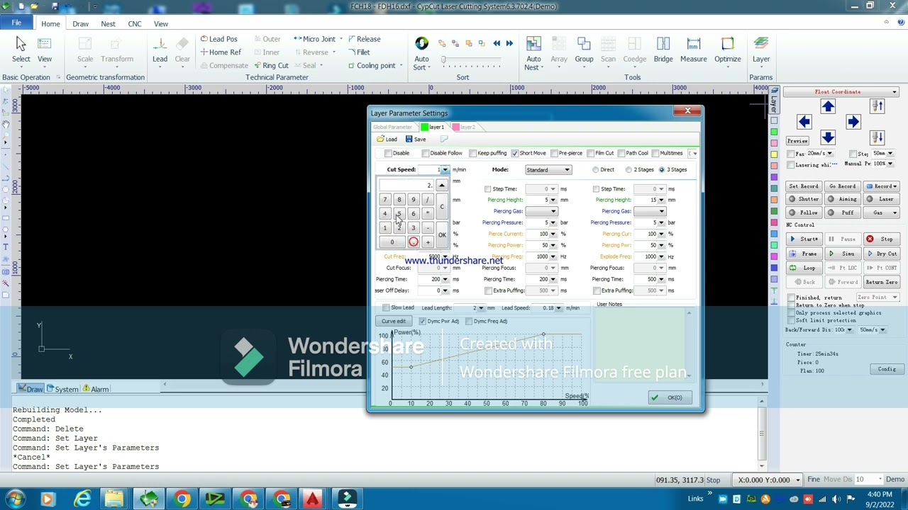How to set parameter for Fiber Laser Machin#Allu  3mm, हिंदी में सीखे   Cypcut#Software#Moti Kumar