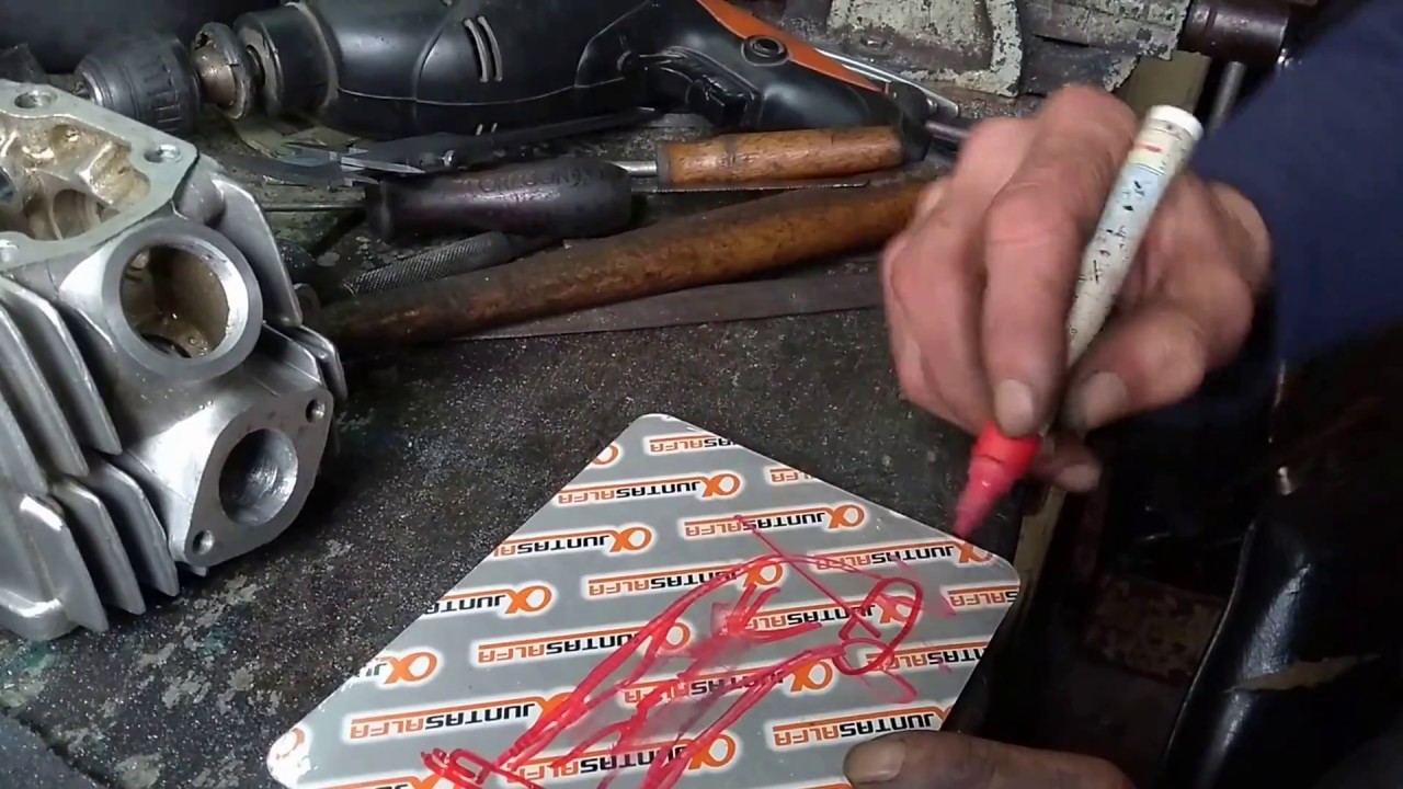 Preparado tubo de admisiòn Gilera 110 Parte 3