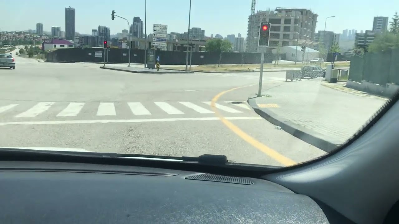 2. Güzergah U dönüşsüz Yaşamkent Direksiyon Sınav Alanı Parkuru