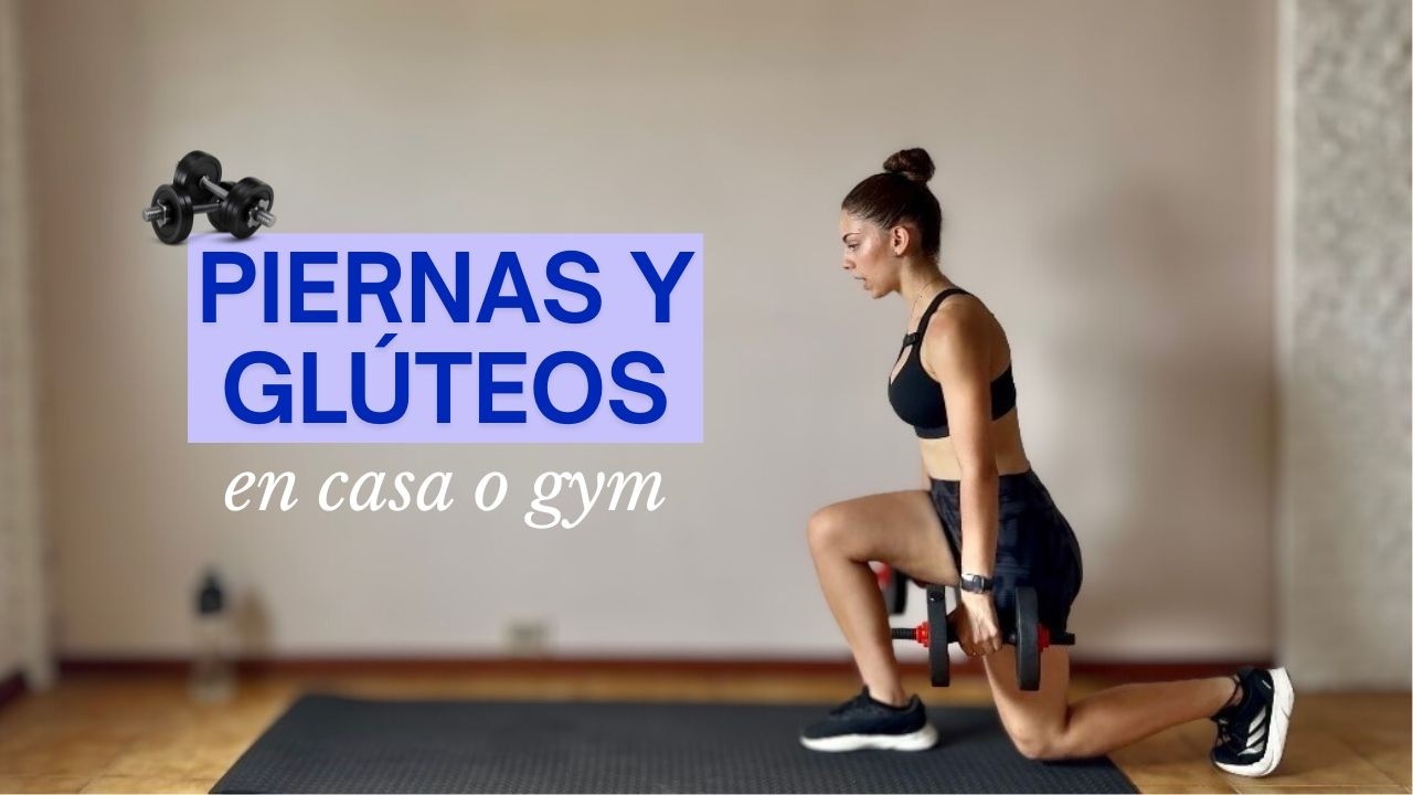 Fortalece tus piernas y glúteos | Entrenamiento de fuerza con mancuernas