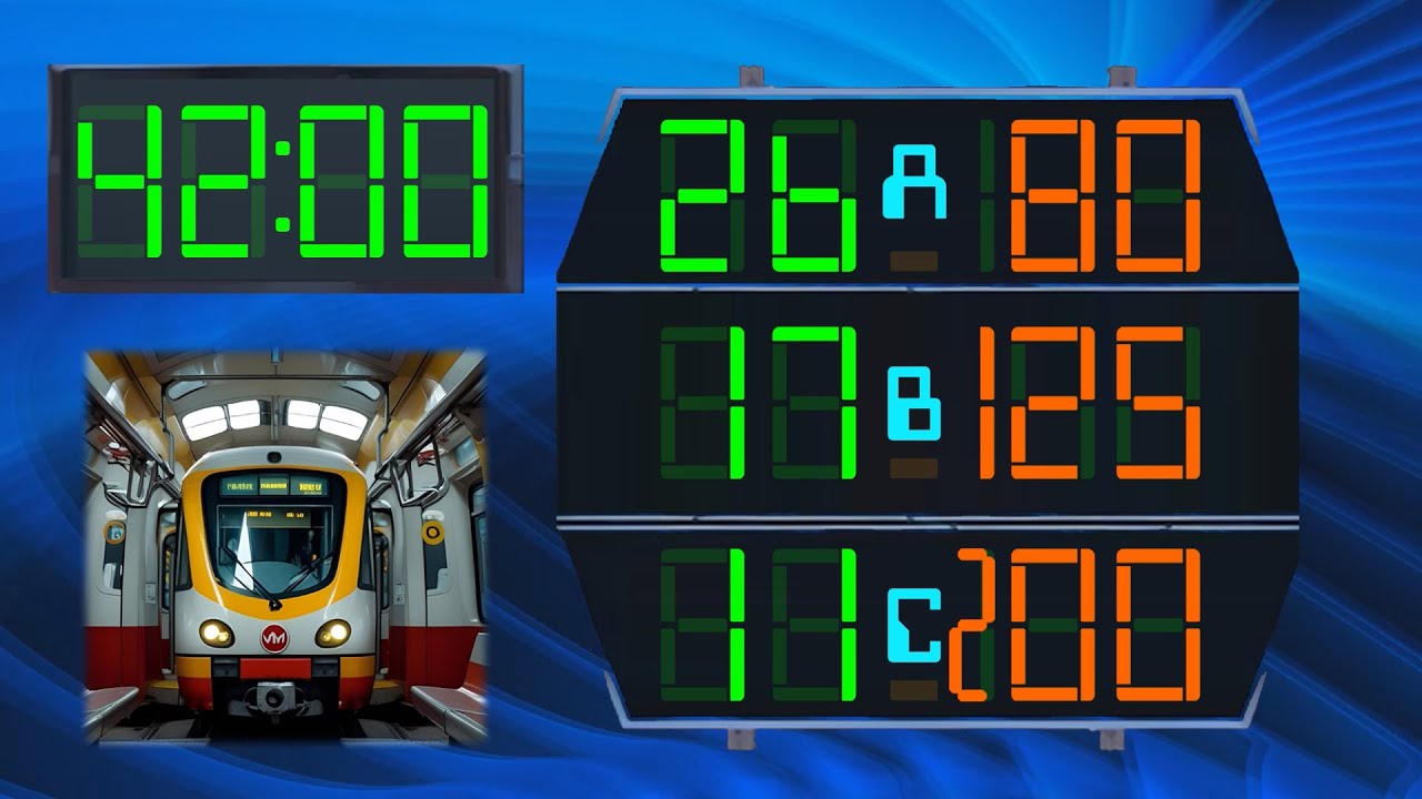 BCG 42 Minutes Countdown (3 Metro Line A01-A26,B01-B17,C01-11) Remix Wii Party U Menu Theme 4