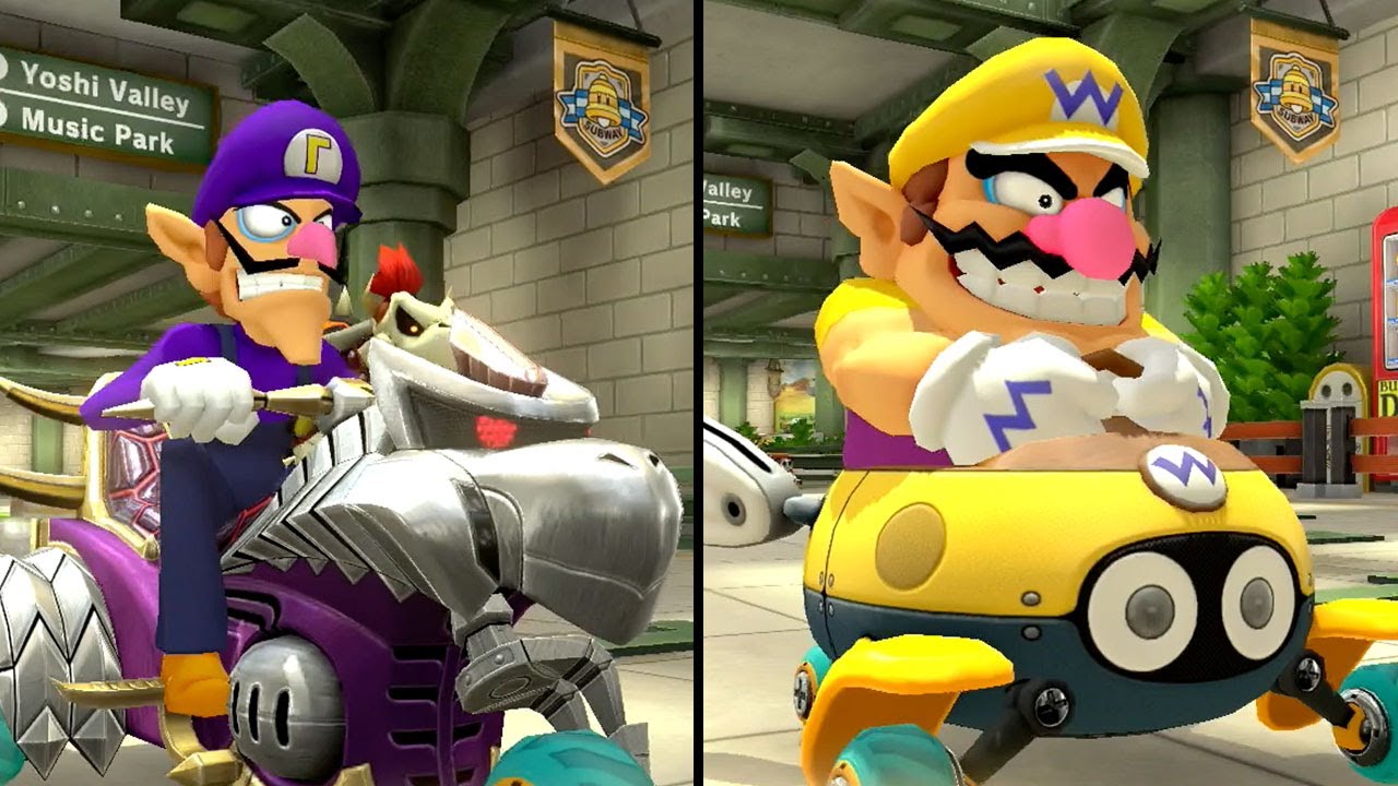 Mario Kart 8 Deluxe - Multiplayer - Waluigi vs Wario (Bell Cup 200cc)