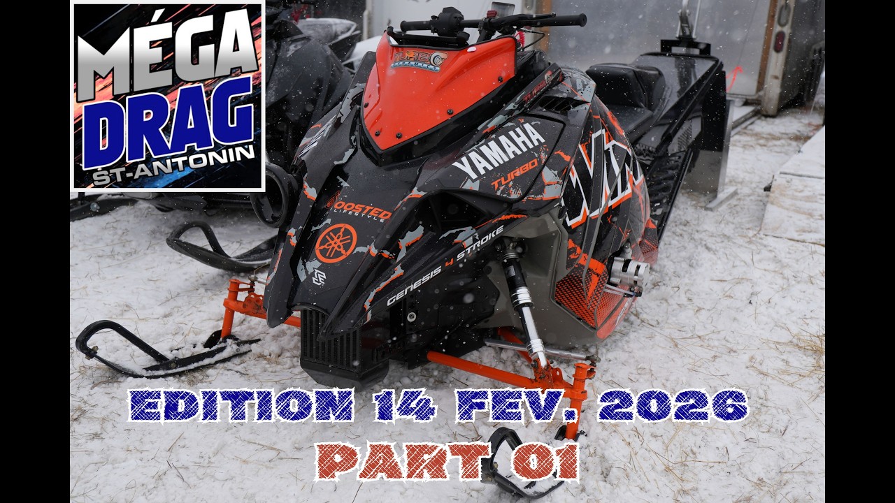 Mega Drag St-Antonin 2026 - Part 01: Sled Drag Racing & Snowmobile Drags