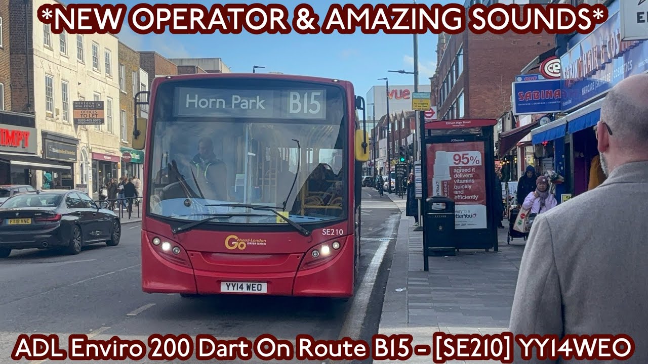 *NEW OPERATOR & AMAZING SOUNDS* ADL Enviro 200 Dart on Route B15 | [SE210] - YY14WEO