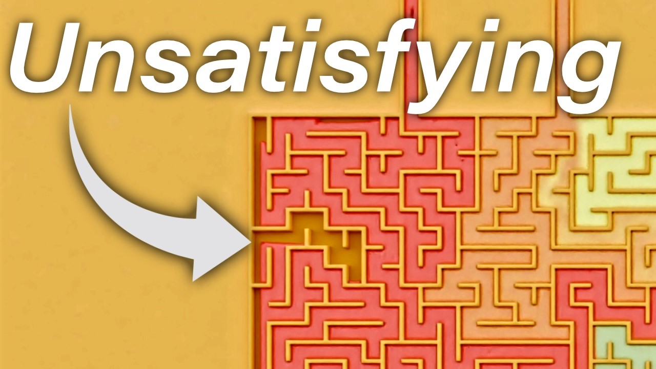 The LEAST Satisfying Maze Simulations of All Time 😤 #unsatisfying #simulation