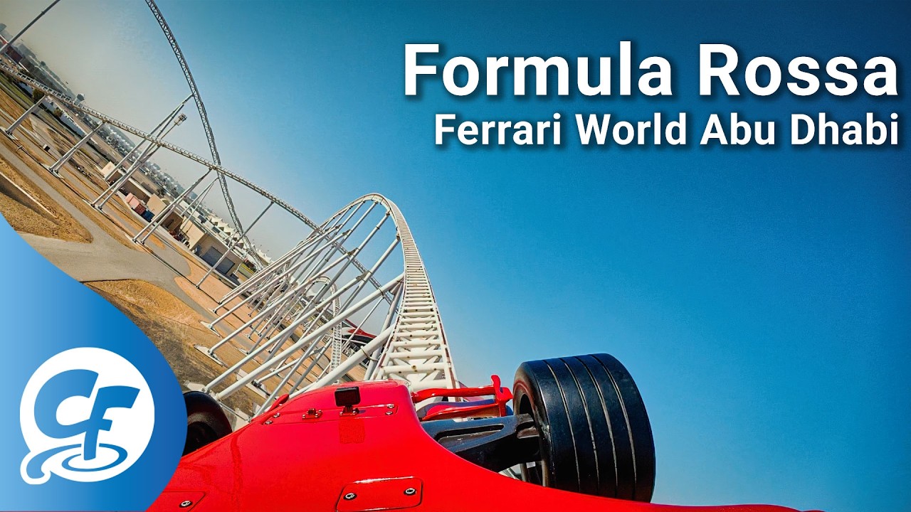 Formula Rossa front seat on-ride 4K POV Ferrari World Abu Dhabi