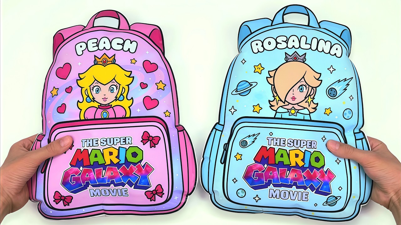 💖Paper DIY💖 SUPER MARIO GALAXY Peach VS Rosalina Blind Bag Unboxing! | ASMR | Tombi ASMR