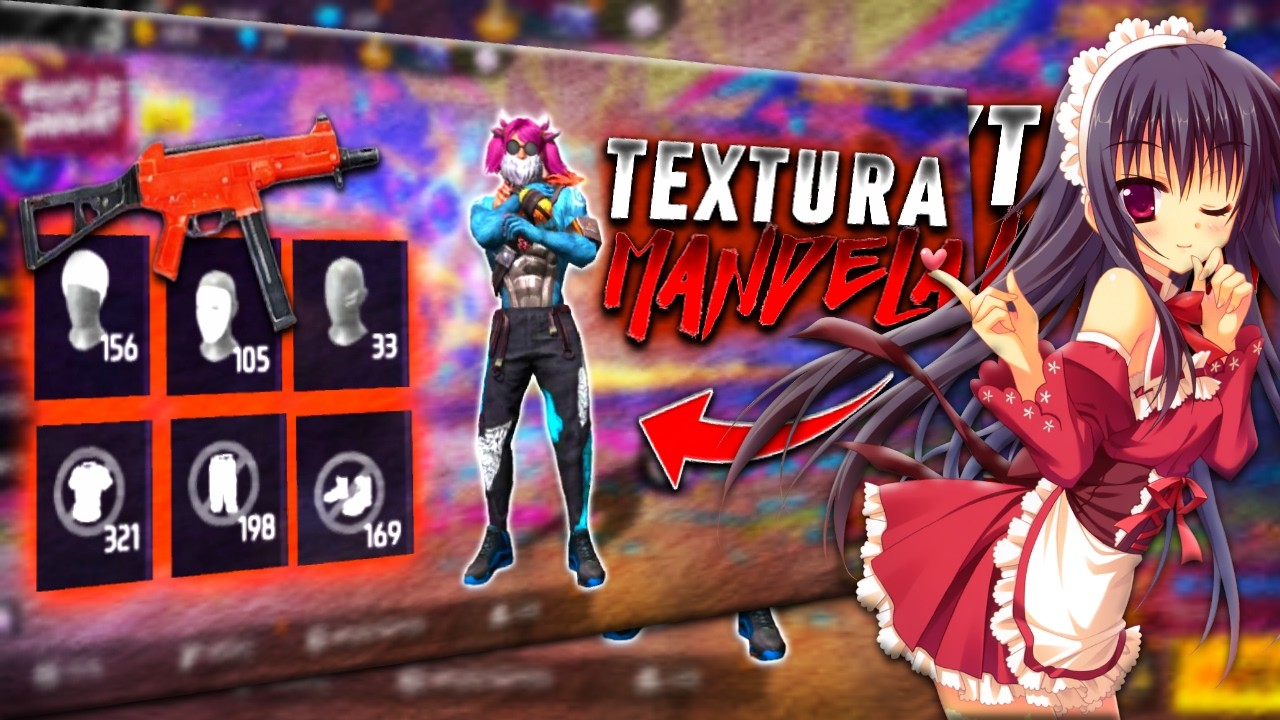 📦TEXTURA DO MANDELA ‼️ NA PADR&Atilde;O 🔥🔥 FREE FIRE MAX E NORMAL  ANT BAN E ANT LAG‼️