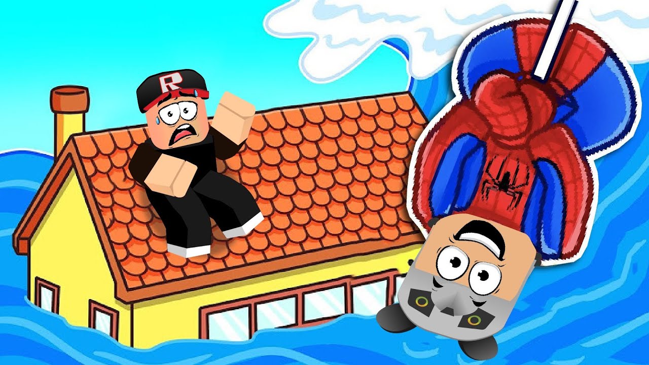 Tsunami Oyunu: Spiderman Olarak !! - Roblox Tsunami Disaster Survival