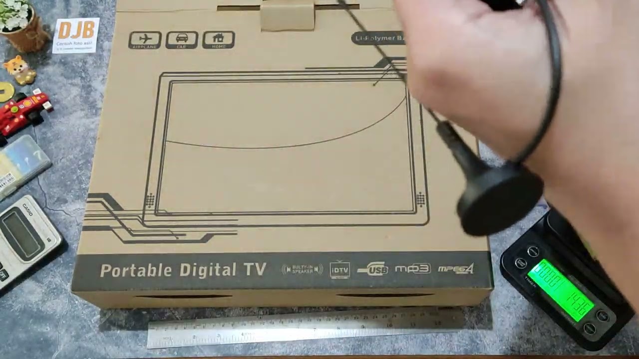 TV Portable bisa buat main PlayStation! Review Taffware D14 HD display Mp3 mp4 player