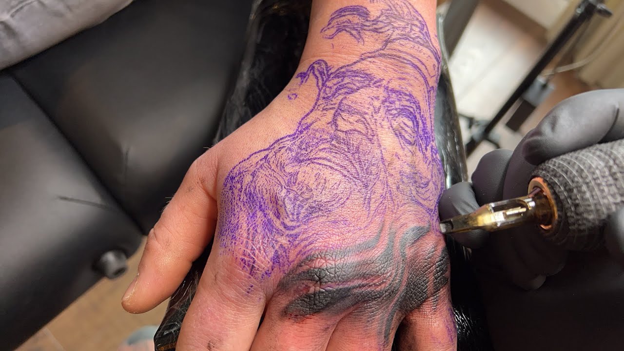 LIVE TATTOO: Hades God Hand 🤚