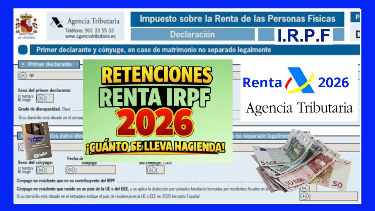 💰🚨𝐓𝐫𝐚𝐦𝐨𝐬 𝐑𝐄𝐓𝐄𝐍𝐂𝐈𝐎𝐍𝐄𝐒 𝐑𝐞𝐧𝐭𝐚 𝟐𝟎𝟐𝟔... 𝐋𝐨 𝐪𝐮𝐞 𝐬𝐞 𝐋𝐥𝐞𝐯𝐚 𝐇𝐀𝐂𝐈𝐄𝐍𝐃𝐀 𝐈𝐫𝐩𝐟 𝟐𝟎𝟐𝟓😉#gestionesfaciles #renta2026