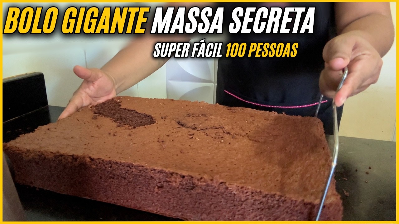 MASSA CHIFFON DE CHOCOLATE PROFISSIONAL Bolo 10kg Sirva até 100 Pessoas