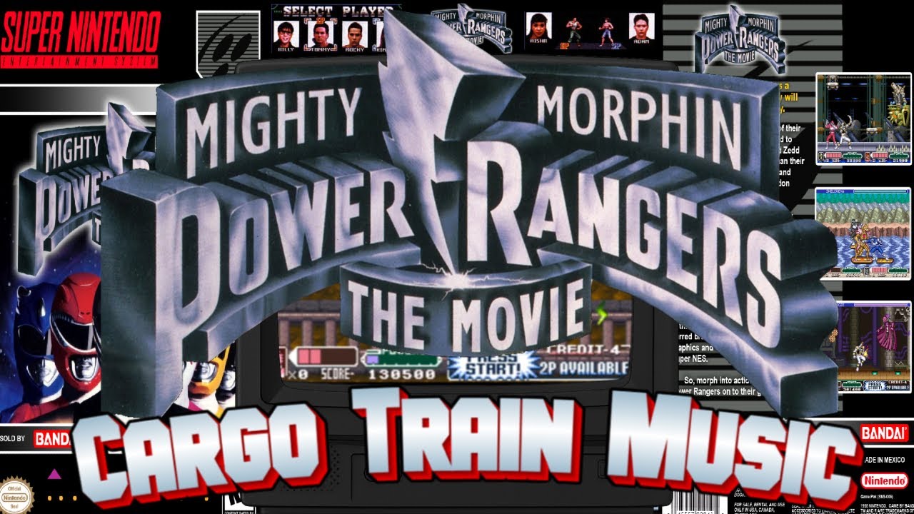 Mighty Morphin Power Rangers The Movie SNES - Cargo Train (Stage 4) Music
