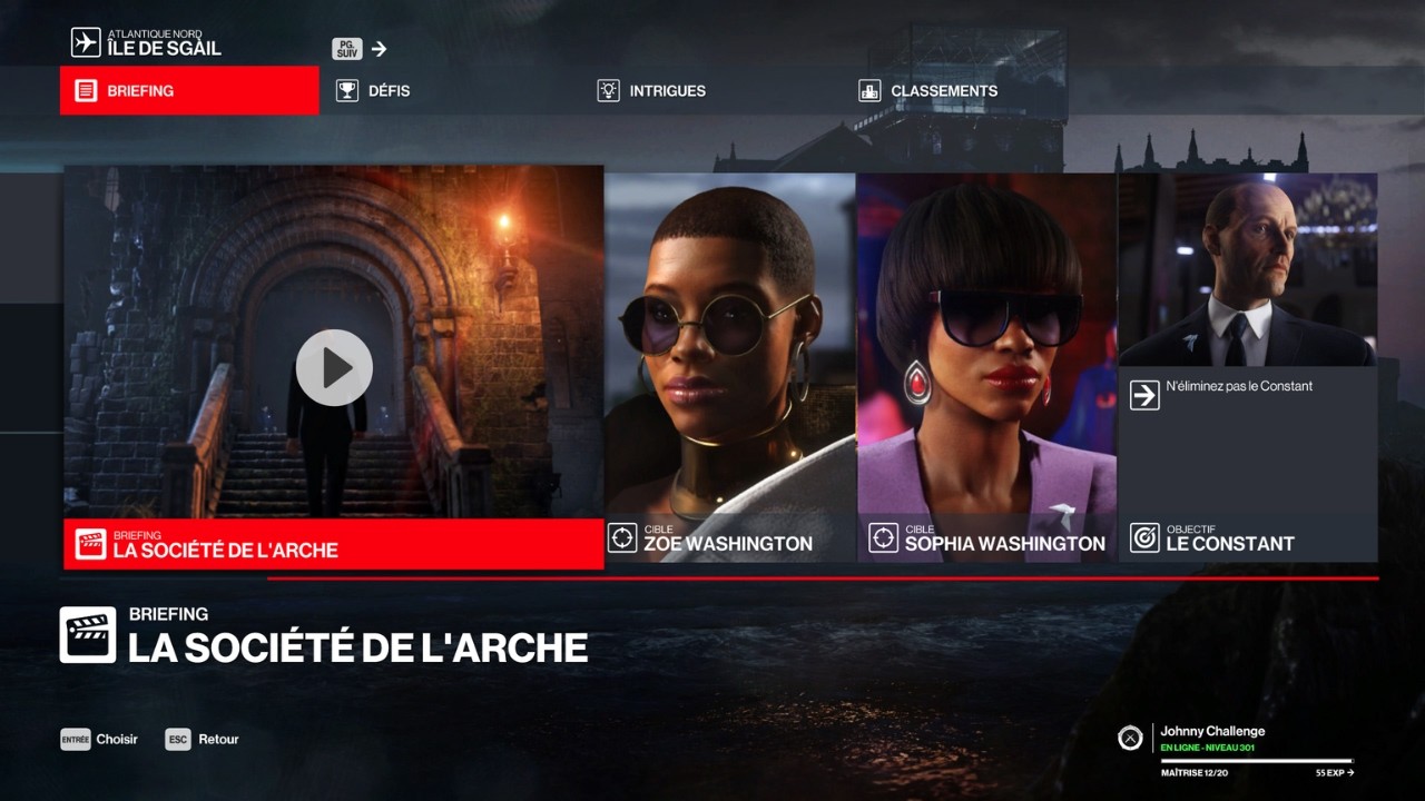 Hitman 2: Île de Sgail. Défis: Tombée pour elle. AS.