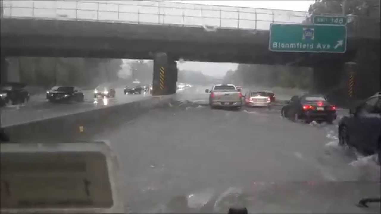 Enjoying a Flooded Highway - No Worries in a Lifted Jeep Wrangler Rubicon