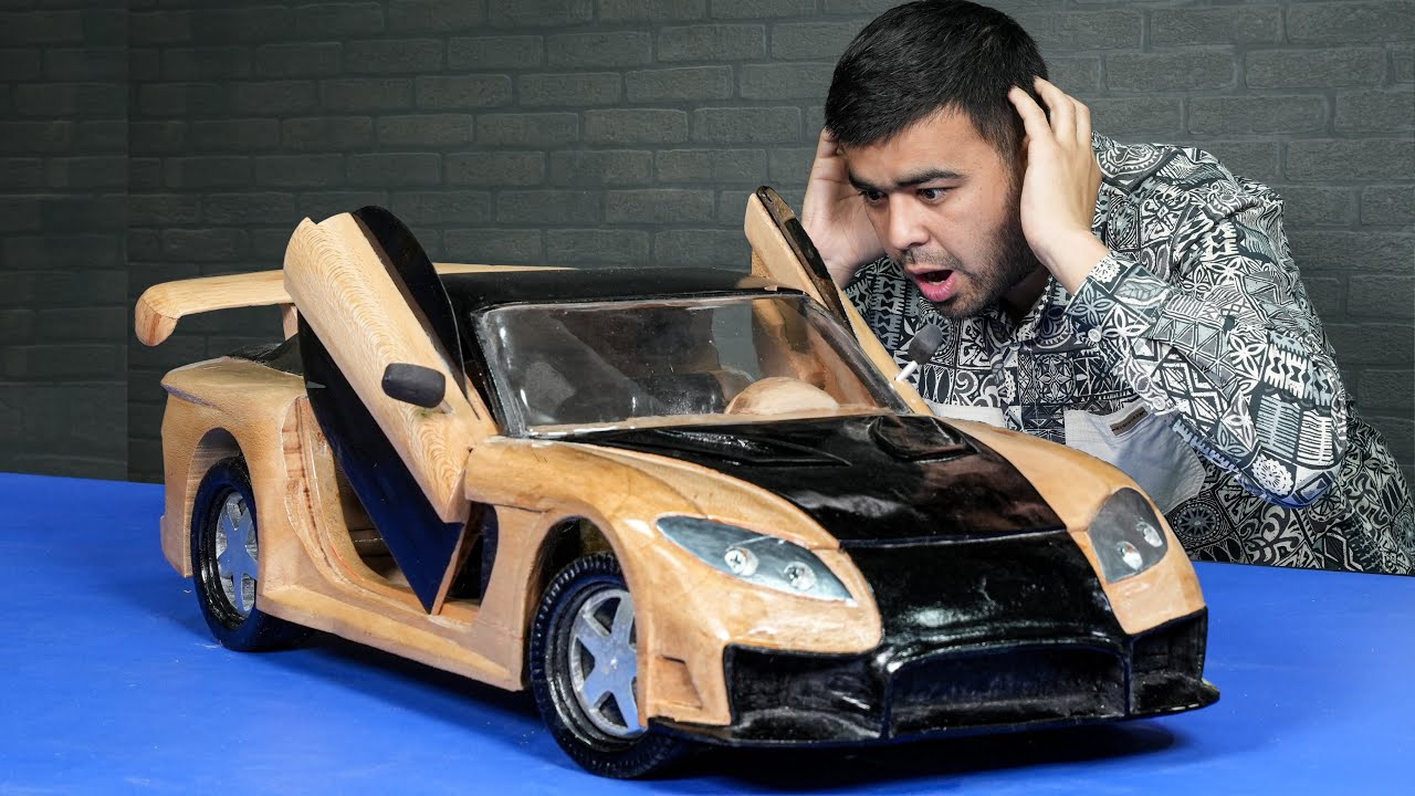 Mazda RX 7 Out of Wood - Awesome Woodcraft