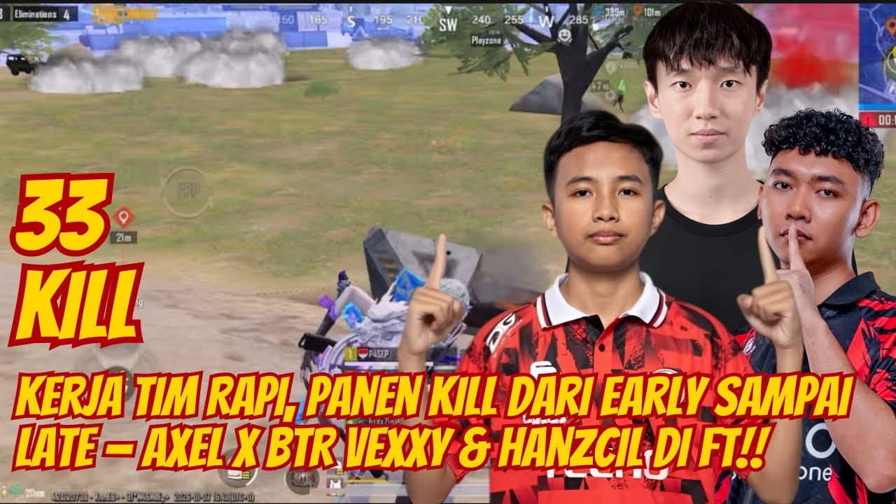 Chemistry Kerasa‼️Axel FT Bareng BTR Vexxy & BTR Hanzcil 🥶😱 #pubgmobile 