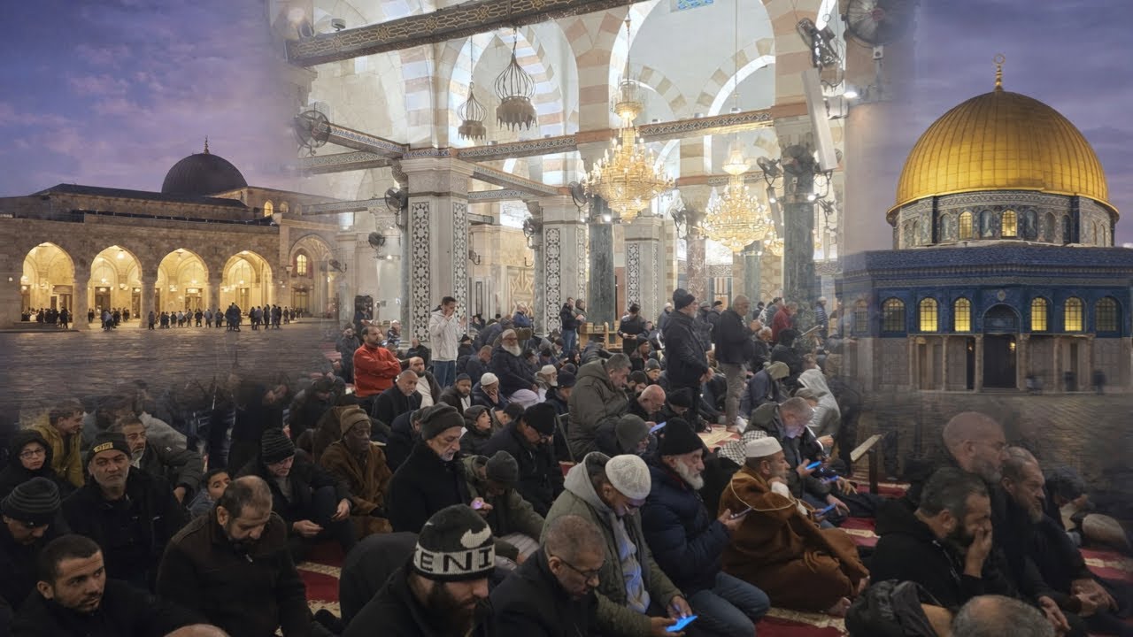 Friday FAJAR Prayer at Al Aqsa Mosque | A Peaceful Night in Masjid Al Aqsa