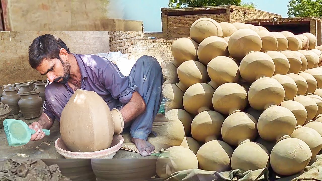 Making of Clay Water Pitcher || Clay Pottery by Hand